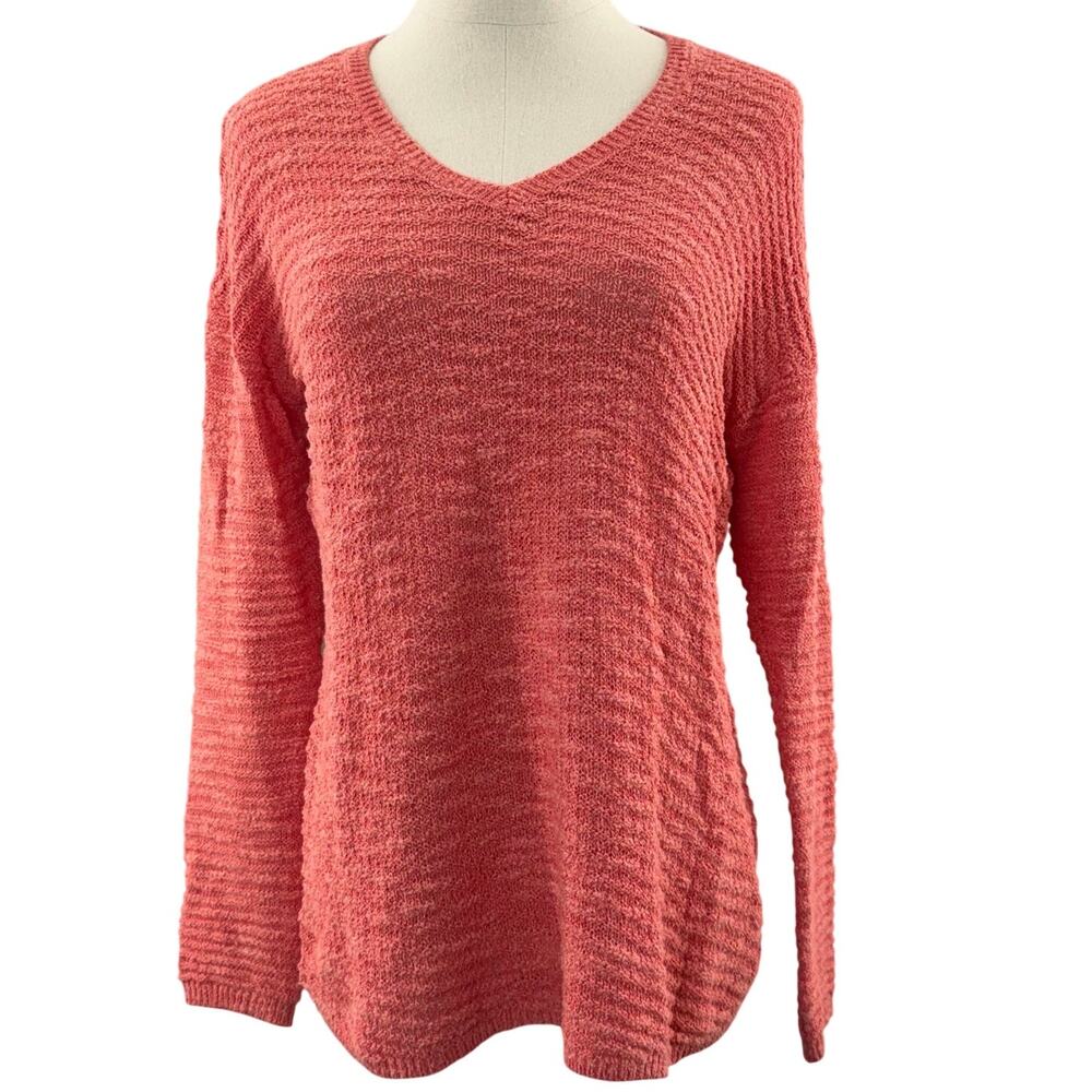 Calvin Klein Jeans Peach Sweater Lightweight Airy Women's Small